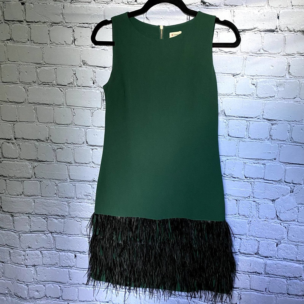 Vintage 1920s Green Flapper Dress